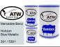 Preview: Mercedes-Benz, Horizon Blue Metallic, 391 / 5391: 500ml Lackdose + 500ml Klarlack + 250ml Härter - Set, von ATW Autoteile West.